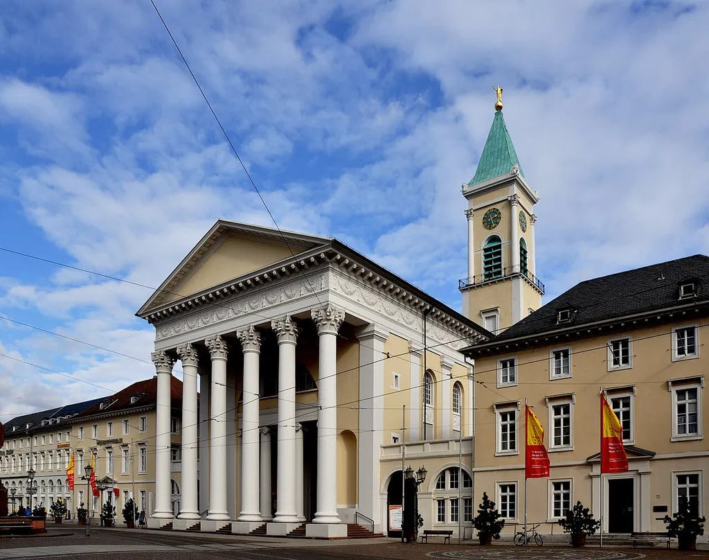 Karlsruhe, Stadtkirche am Marktplatz