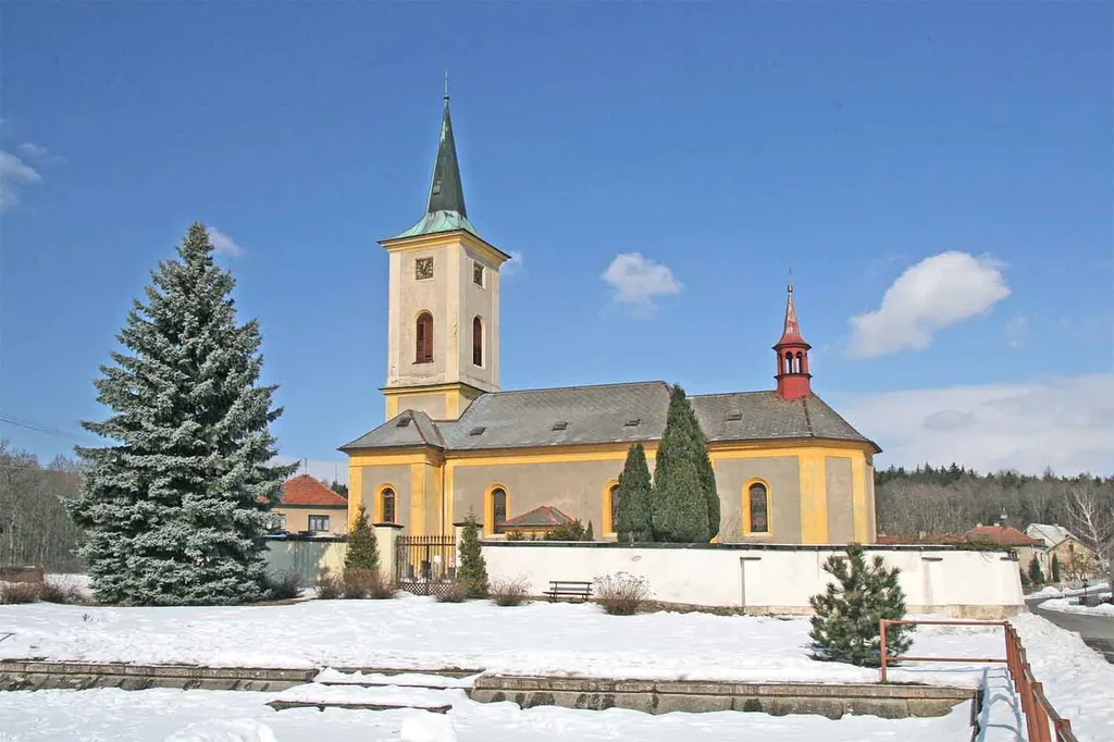Church of the Ascension in Sruby near Vysoké Mýto, Ústí nad Orlicí District, Czech Republic.