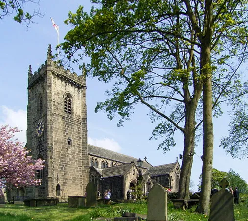 St Oswald Guiseley. Details of church on an earlier image.