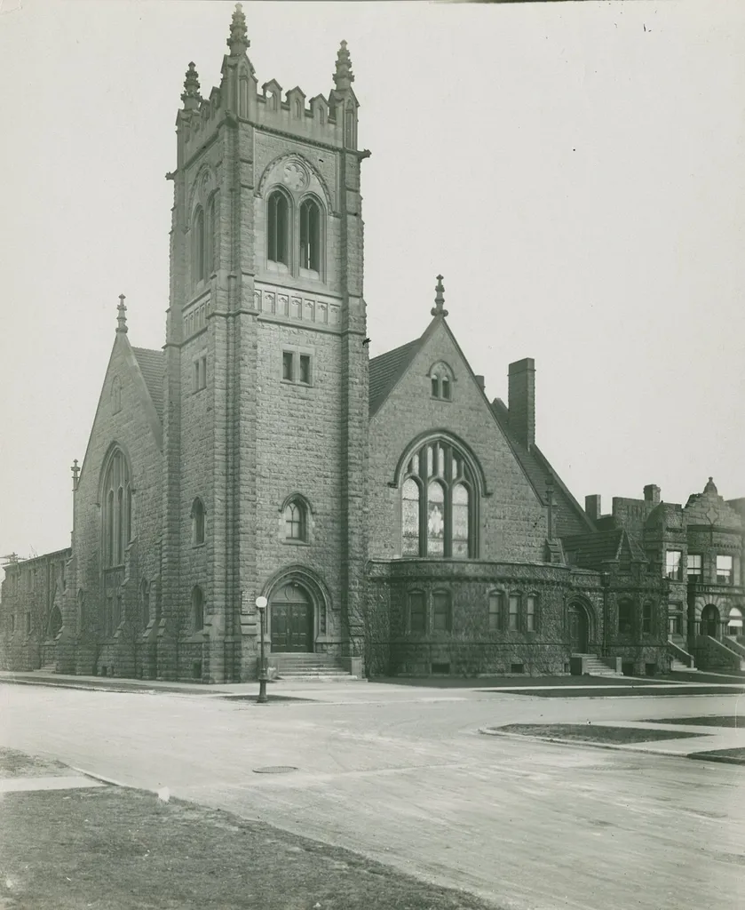 " St. James M. E. 46th and Ellis Ave."--Photograph verso.