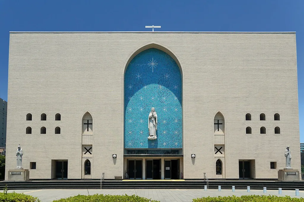 St. Mary's Cathedral, Osaka in Osaka, Osaka prefecture, Japan.