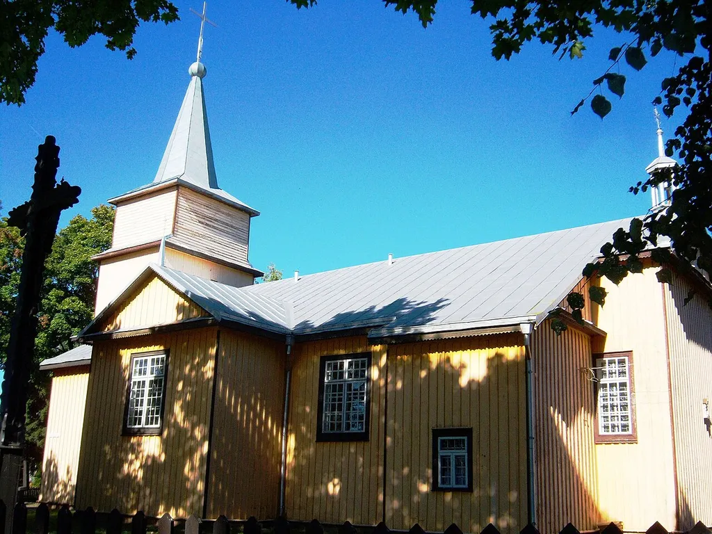Catholic church in Paluobiai, Šakiai District, Lithuania