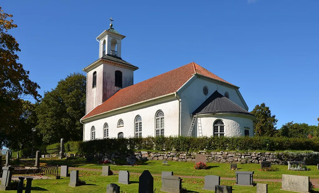 Kirche von Hössna, in der Gemeinde Ulricehamn, Västergötland