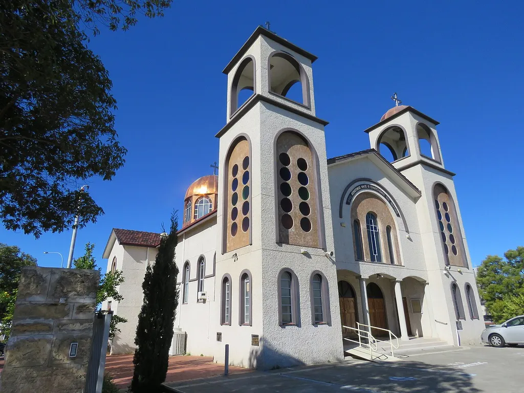 The heritage listed Greek Orthodox Church of the Annunciation of Our Lady, West Perth, Western Australia.