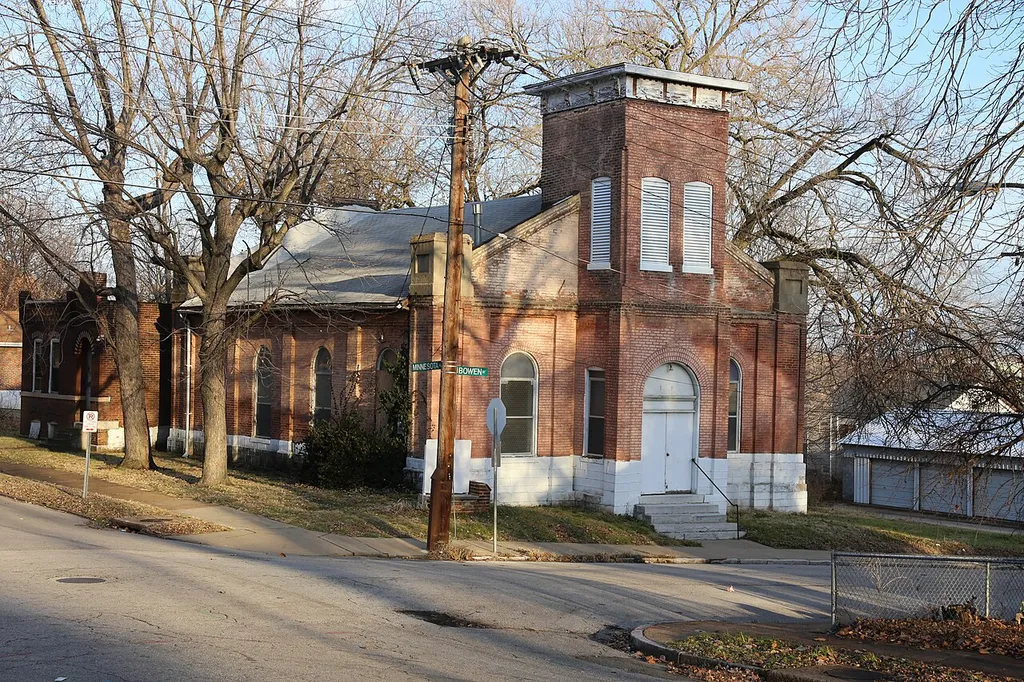 Built in 1869 as Carondelet's North Public Market, purchased by AME Church in 1880. This is an image of a place or building that is listed on the National Register of Historic Places in the United States of America. Its reference number is 74002277 (Wikidata).
