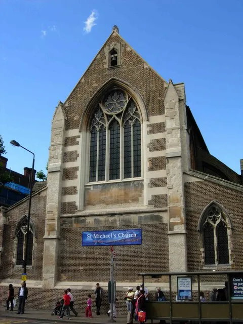 St Michael's Church, Camden Town. Situated on Camden Road , near the junction with Camden Street.