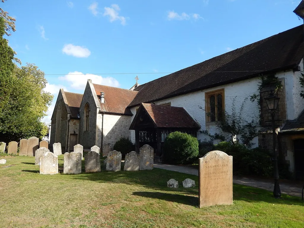 St Peter's Church, Farnborough, Hampshire. View from the north-west.