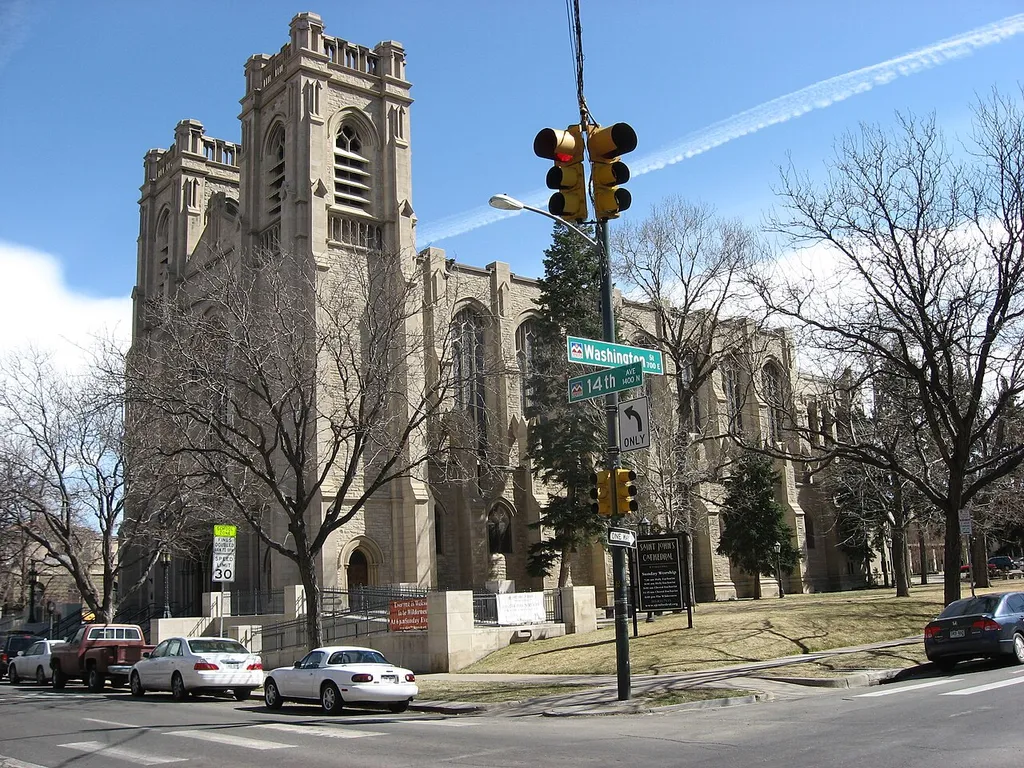 The Cathedral of St. John in the Wilderness, located at the intersection of 14th Avenue and Washington Street in Denver, Colorado, United States. Built in 1905, the Gothic cathedral is the seat of the Episcopal Diocese of Colorado. Under the name of "St. John's Cathedral", it is listed on the National Register of Historic Places.