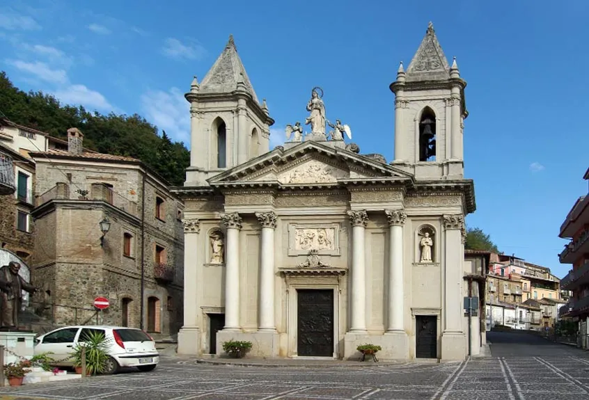 Initially it represented a parish garrison of one of the first residential areas of Curinga, Calicinò, the current Hospice district located behind the church. Originally named Saint Nicholas Church, it is mentioned for the first time in 1593.