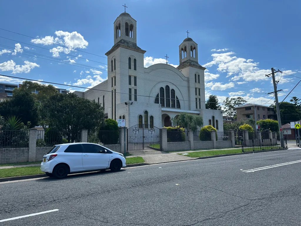 Saints Raphael, Nicholas &amp; Irene Greek Orthodox Church is located at 19-29 Forbes Street in Liverpool, New South Wales and is headquarters for the Greek Orthodox Archdiocese of Australia.