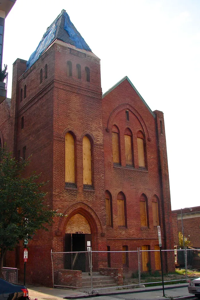 First African New Church on the NRHP since January 29, 2009. At 2105-07 10th St., NW. in the Cardozo-Shaw neighborhood of Washington, D.C. Looks pretty much boarded up and abandoned now.