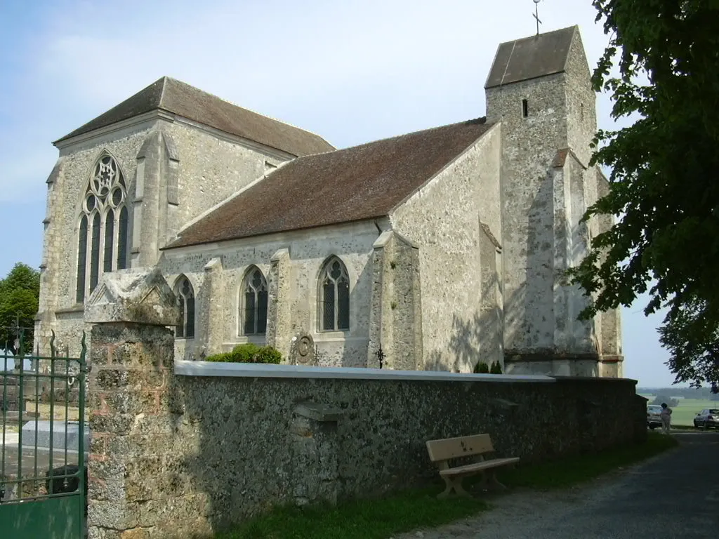 The church of Doue, Seine-et-Marne, France.