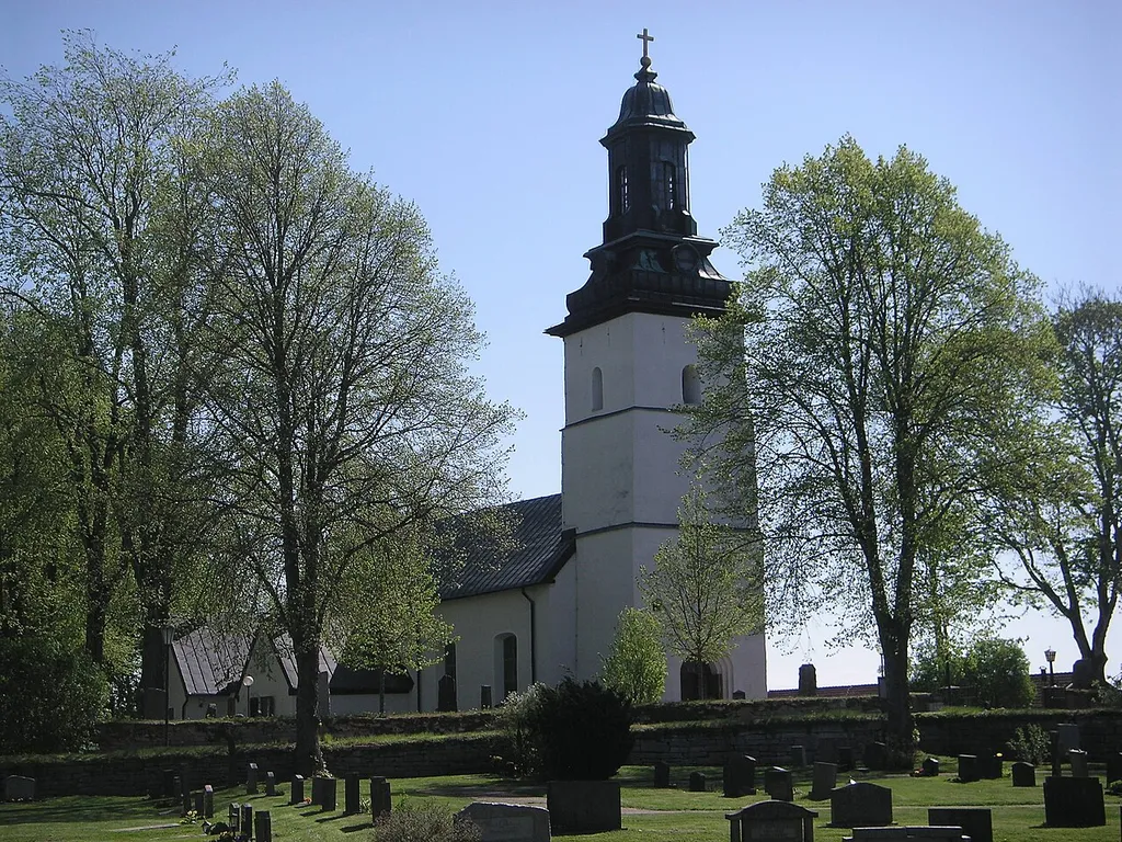 Exterior of the church in Knista (Sweden)