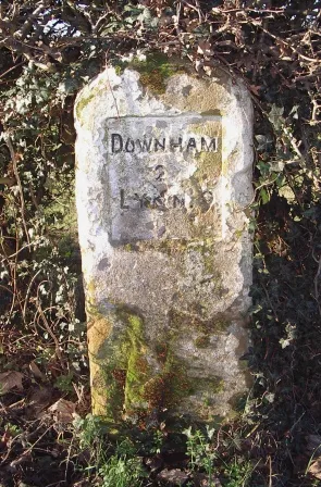 Old Milestone by Holy Trinity church, Stow Bardolph