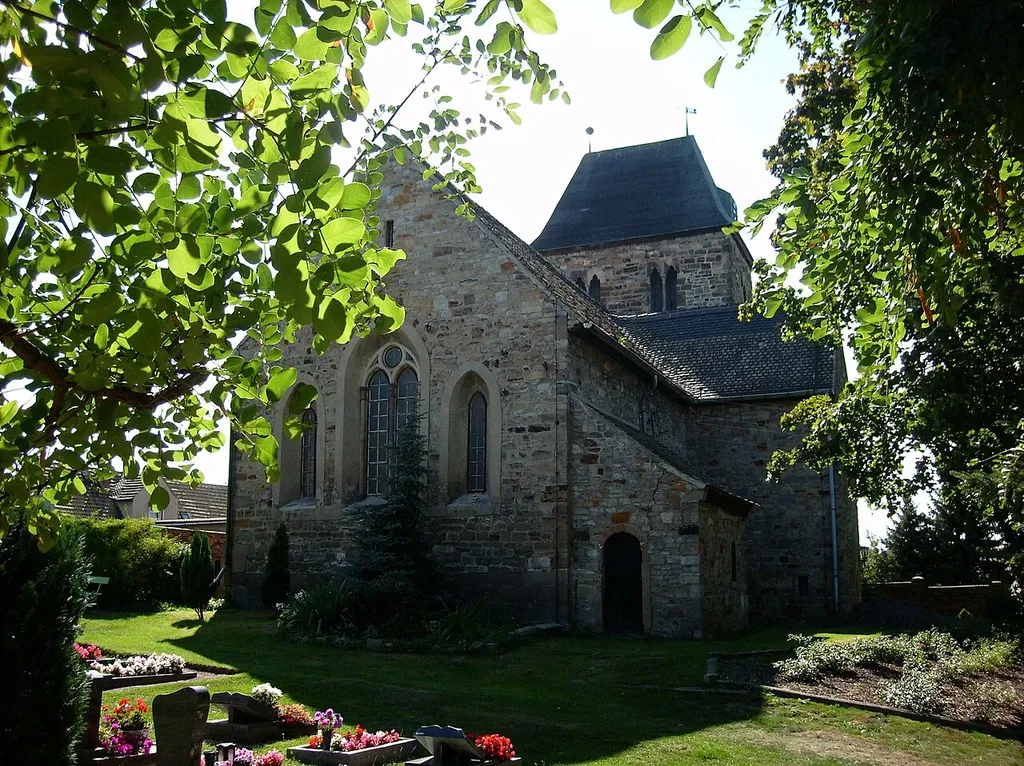 Church in Delitz am Berge (Bad Lauchstädt, district of Saalekreis, Saxony-Anhalt)
