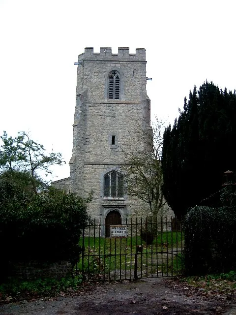 West tower of St Mary the Virgin parish church, Pitstone, Buckinghamshire, seen from the southwest