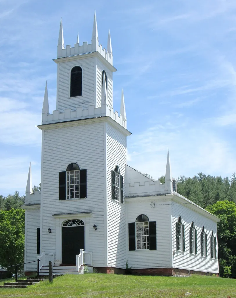 Christ Church located at Melendy Road and US Route 5 in Guilford, Vermont was built in 1817 in the Gothic Revival style, and was the first Episcopal Church in Vermont. It is listed on the National Register of Historic Places.
