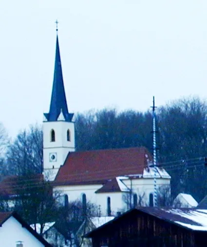 Ansicht der Kirche Salmanskirchen im Winter von Südosten her