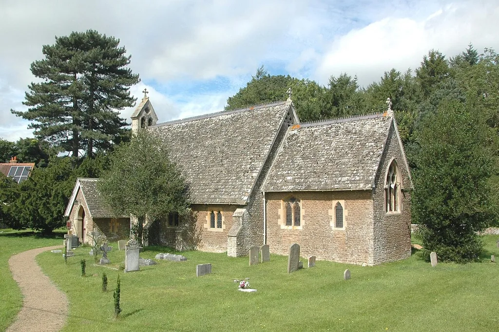 Church of England parish church of St Lawrence, Tubney, Oxfordshire (formerly Berkshire): view from the south-east