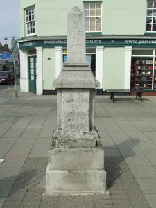 Milestone Obelisk Adjacent To Number 55 And At The Junction With Church Street