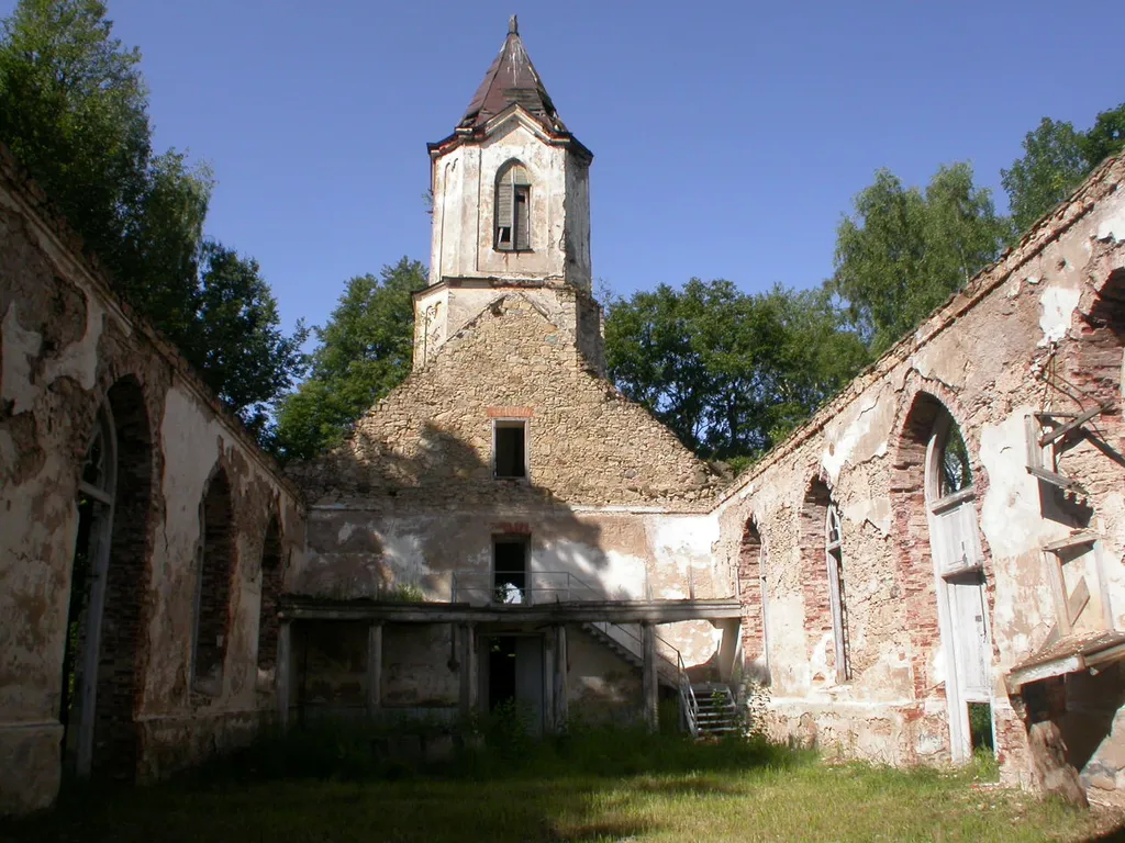 Ruins of Lutheran church in Selpils, Latvia