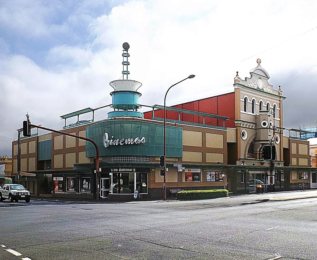 Photo of Strand Theatre on the corner of Neil Street and Margaret Street in Toowoomba City, Queensland, Australia.