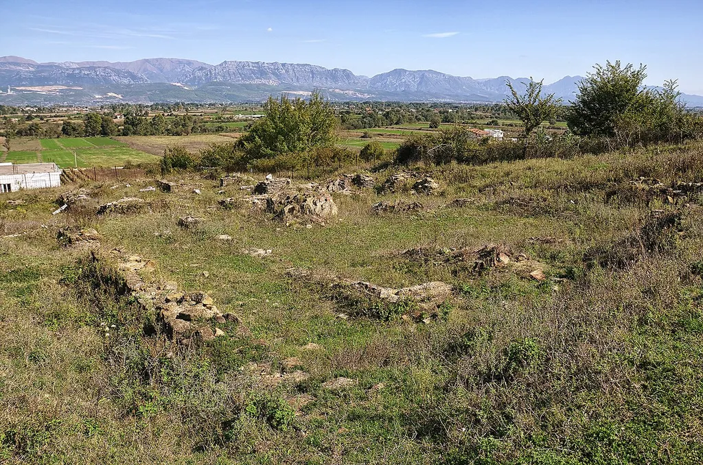 The paleochristian Gjuricaj Basilica in Albania