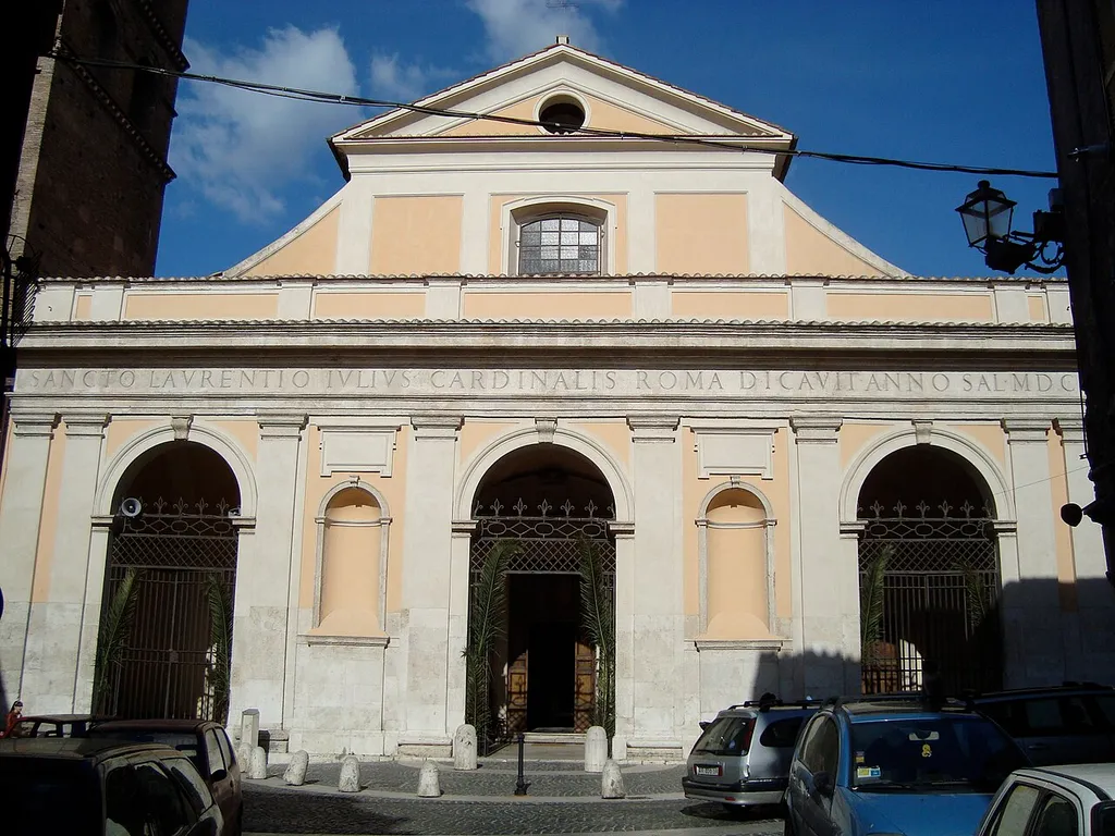 The facade of San Lorenzo's Cathedral in Tivoli