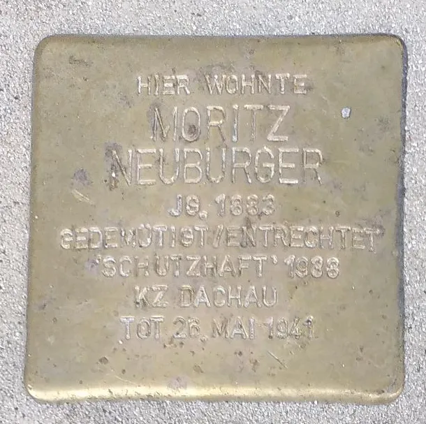 Stolperstein für Moritz Neuburger (München)
