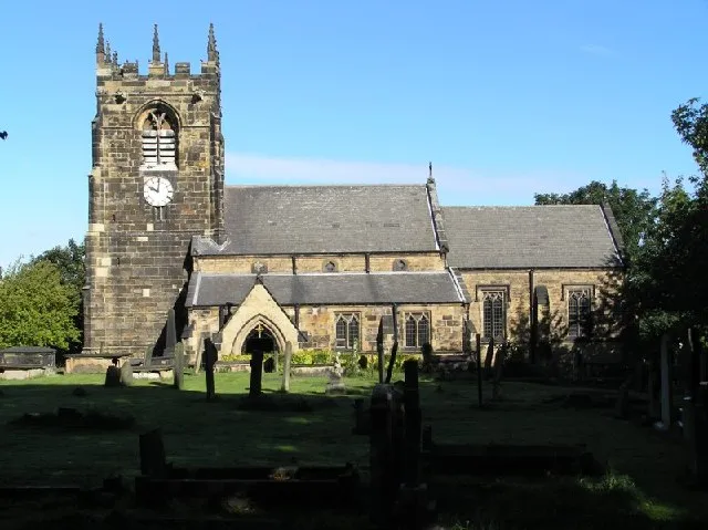 Parish church of St Mary the Virgin, Beighton, South Yorkshire, seen from the south