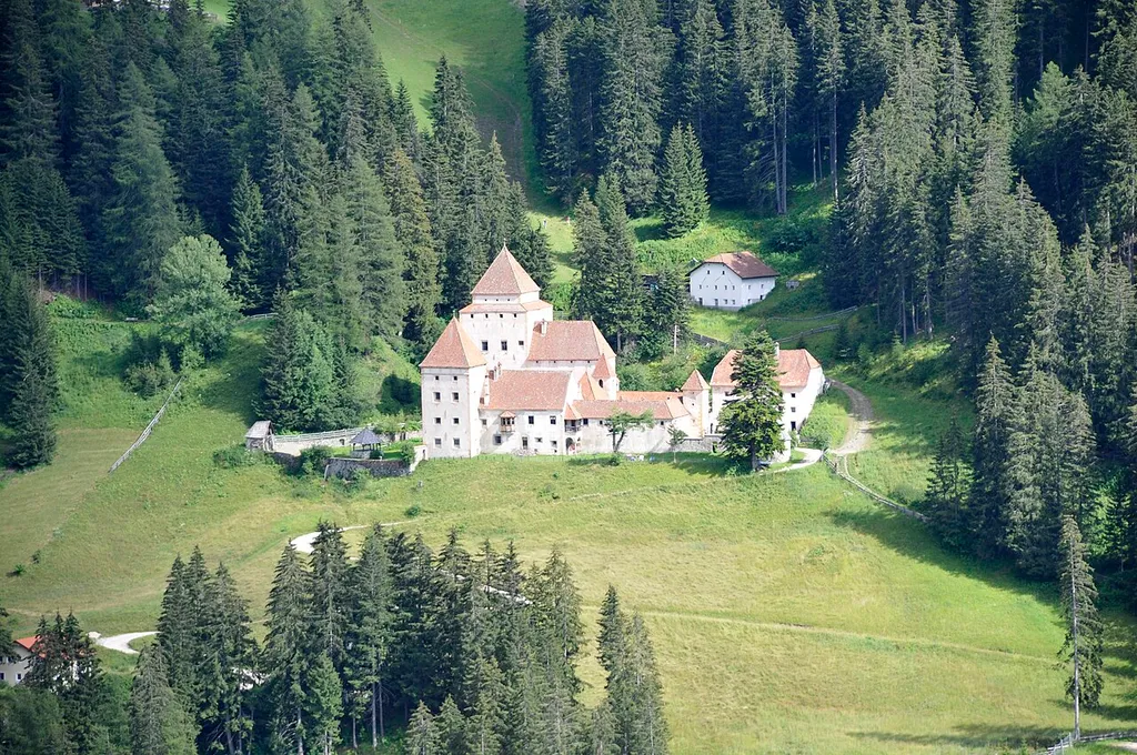 The castel Fischburg in Gröden - South Tyrol - the north view