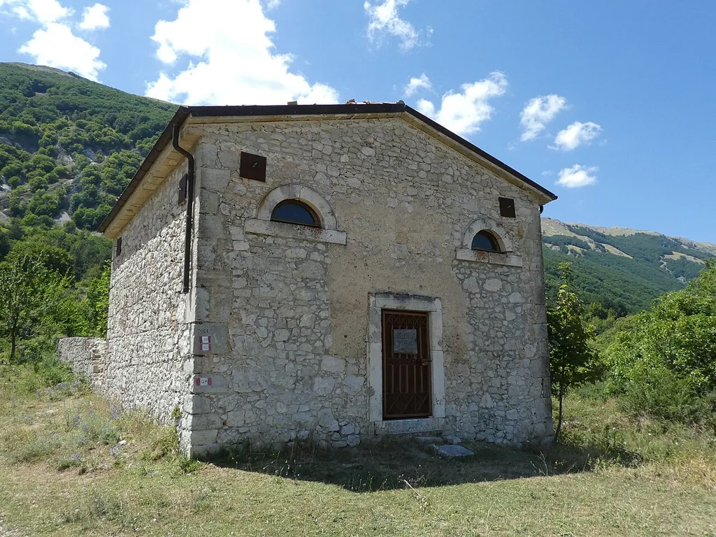 Roccacaramanico (Sant'Eufemia a Maiella, Abruzzo, Italy), old cemetery church