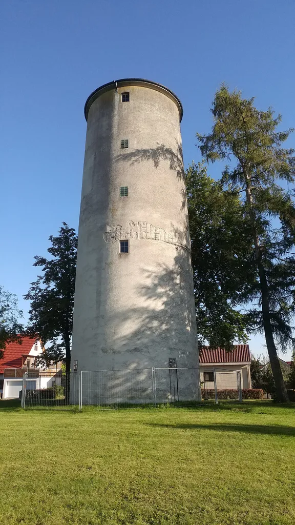 Wasserturm in Rißtissen aus Nordwesten fotografiert.