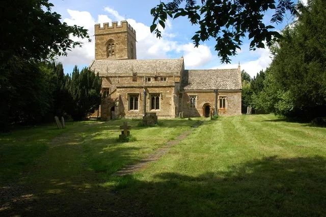 Barcheston Church The small church at Barcheston is dedicated to St Martin. Note the leaning tower.