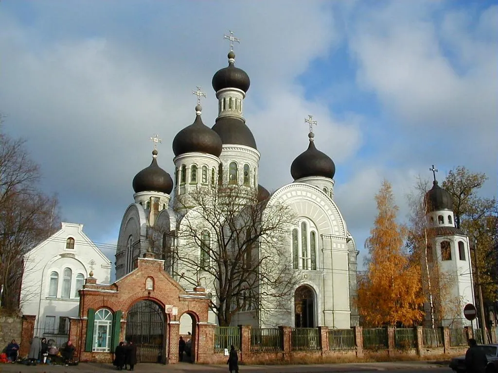 The Orthodox Church of Saint John the Precursor in Riga. Built in 1913. Arch. V. Lunsky. Renewed in 1925-1934. Arch. V. Shervinskiy.