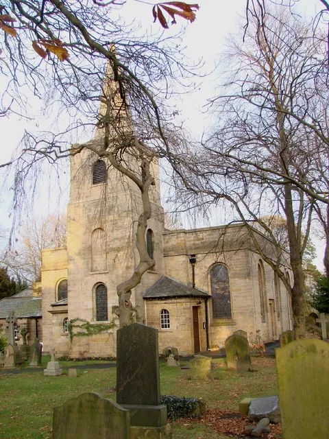 St Nicholas' parish church, Gosforth, Newcastle upon Tyne, seen from the southwest