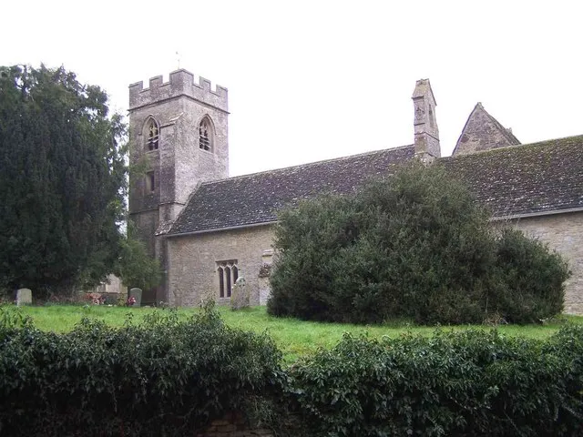 Church of England parish church of St Nicholas, Asthall, Oxfordshire.
