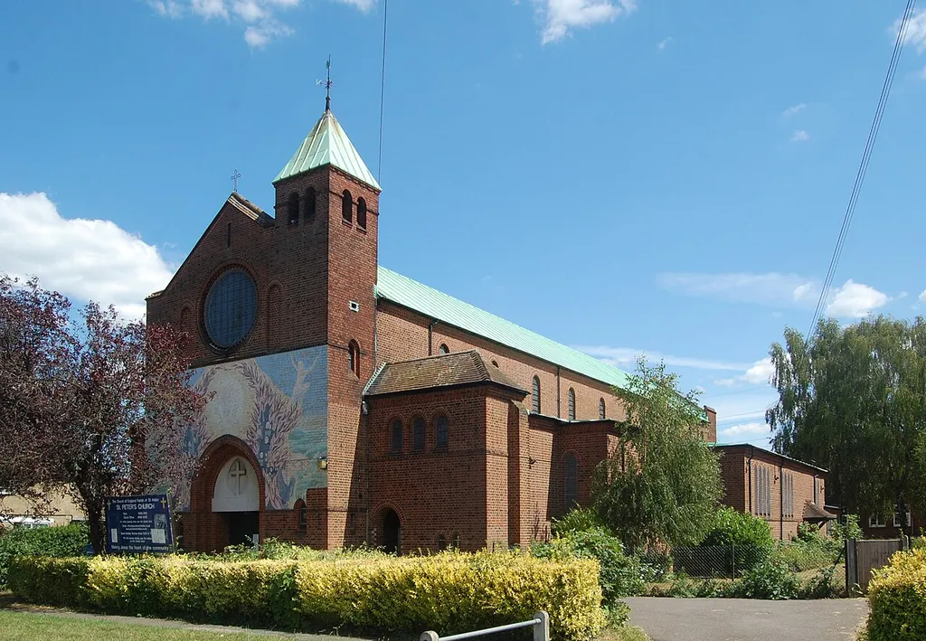 St Peter's Church, Bishopsford Road, Rosehill, London Borough of Sutton, England.