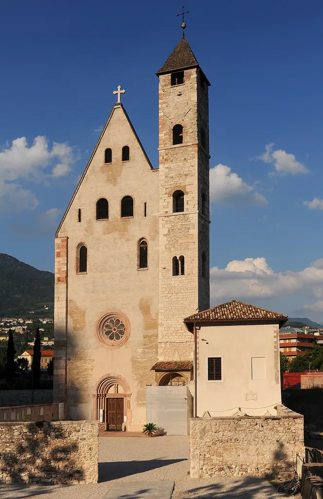 The Sant'Apollinare church in Trento seen from the West