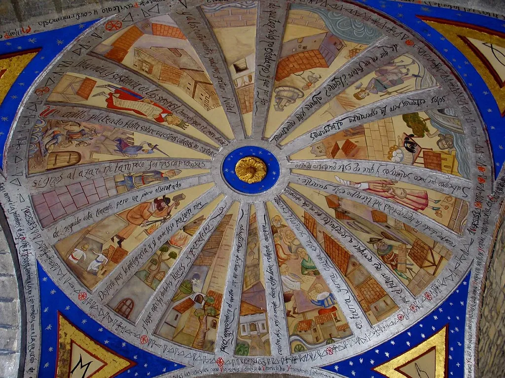Bóvedas del pórtico de la iglesia de N. S. de la Asunción, en Arceniega (Álava)