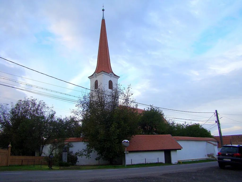 Reformed church in Rugănești, Harghita County, Romania