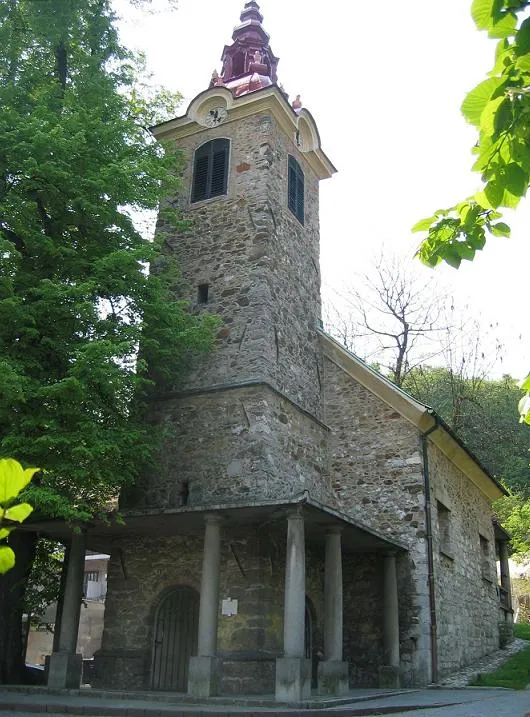 St. Bartholomew church (first mentioned in 13th century) Ljubljana aka. Stara cerkev (old church), aka. St. Jernej photo:Ziga 13:08, 7 May 2006 (UTC)