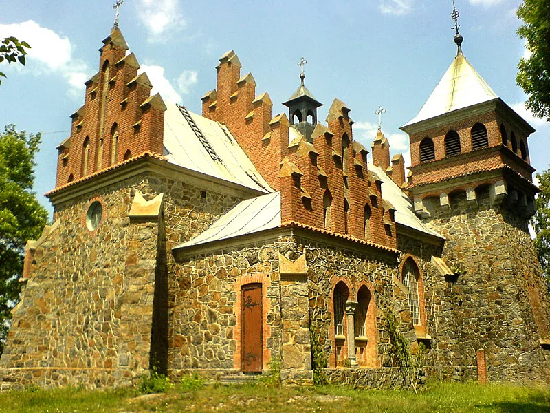 Saint Clare church (1913) in Horodkivka, Zhytomyr Oblast, Ukraine