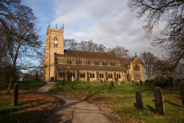 St Margaret's parish church, Swinton, South Yorkshire, seen from the south