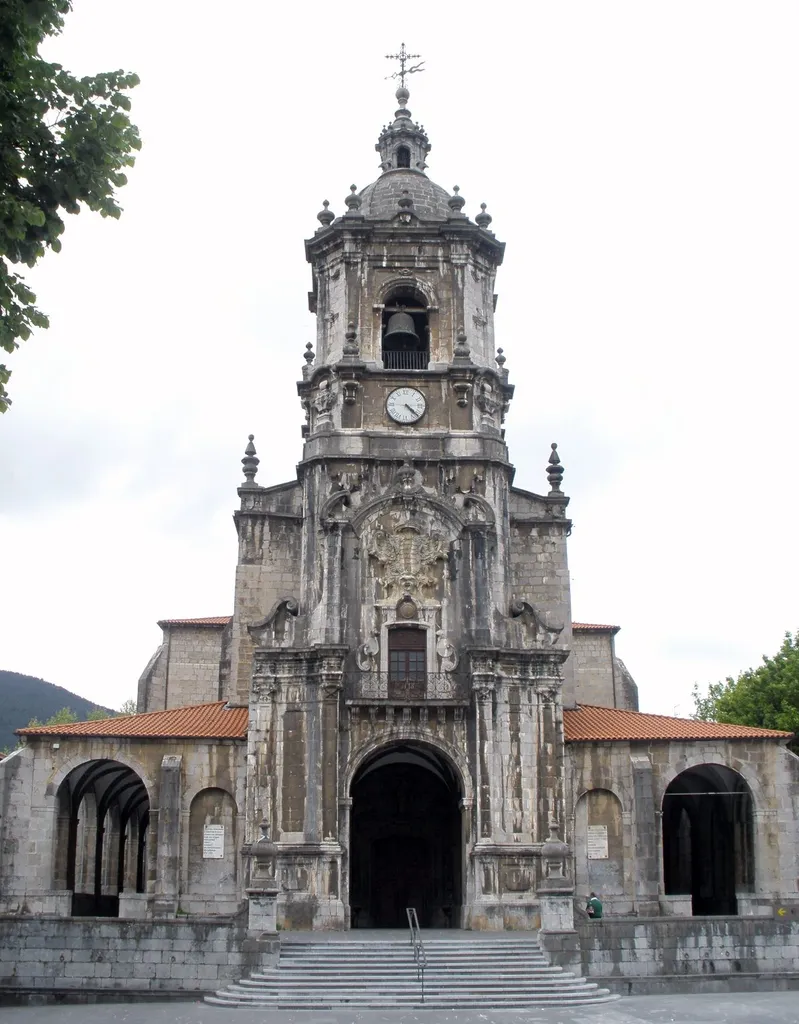 Iglesia de San Martín de Tours, en Andoain (Guipúzcoa, País Vasco, España)