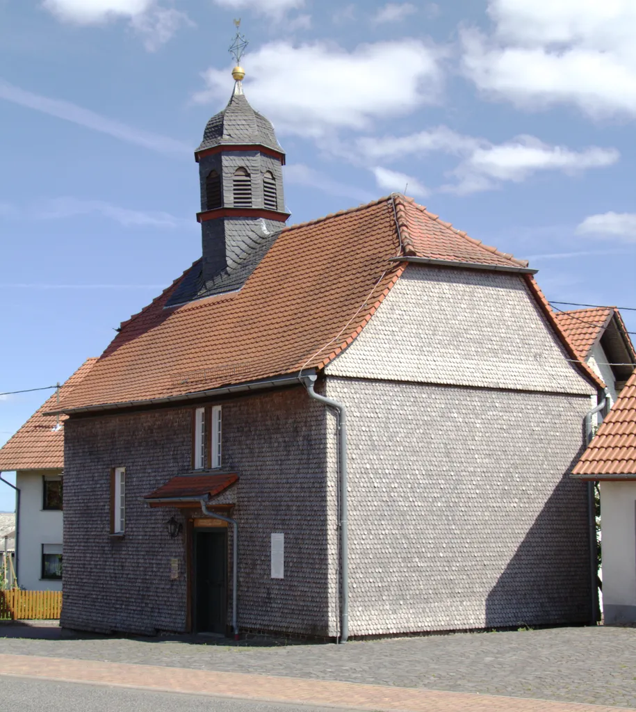 :Protestant Church in Gunzenau Freiensteinau, Hesse, Germany