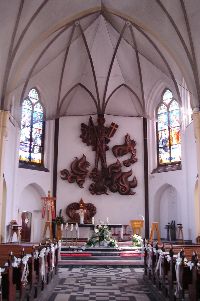 Kościół św. Jerzego w Rydułtowach, wnetrze, praca wlasna, 2006.