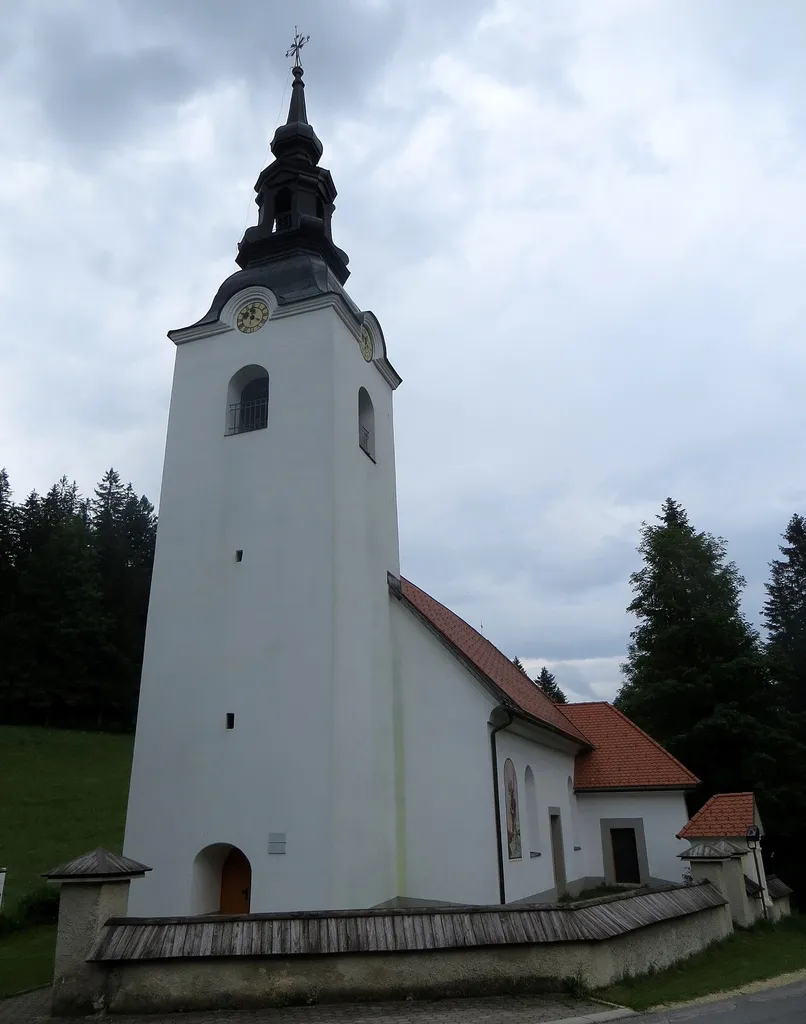 Saint Anthony the Hermit Church in Podvolovljek, Municipality of Luče, Slovenia