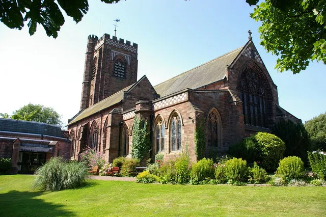St Mary's parish church, Dalton-in-Furness, Cumbria, seen from the east
