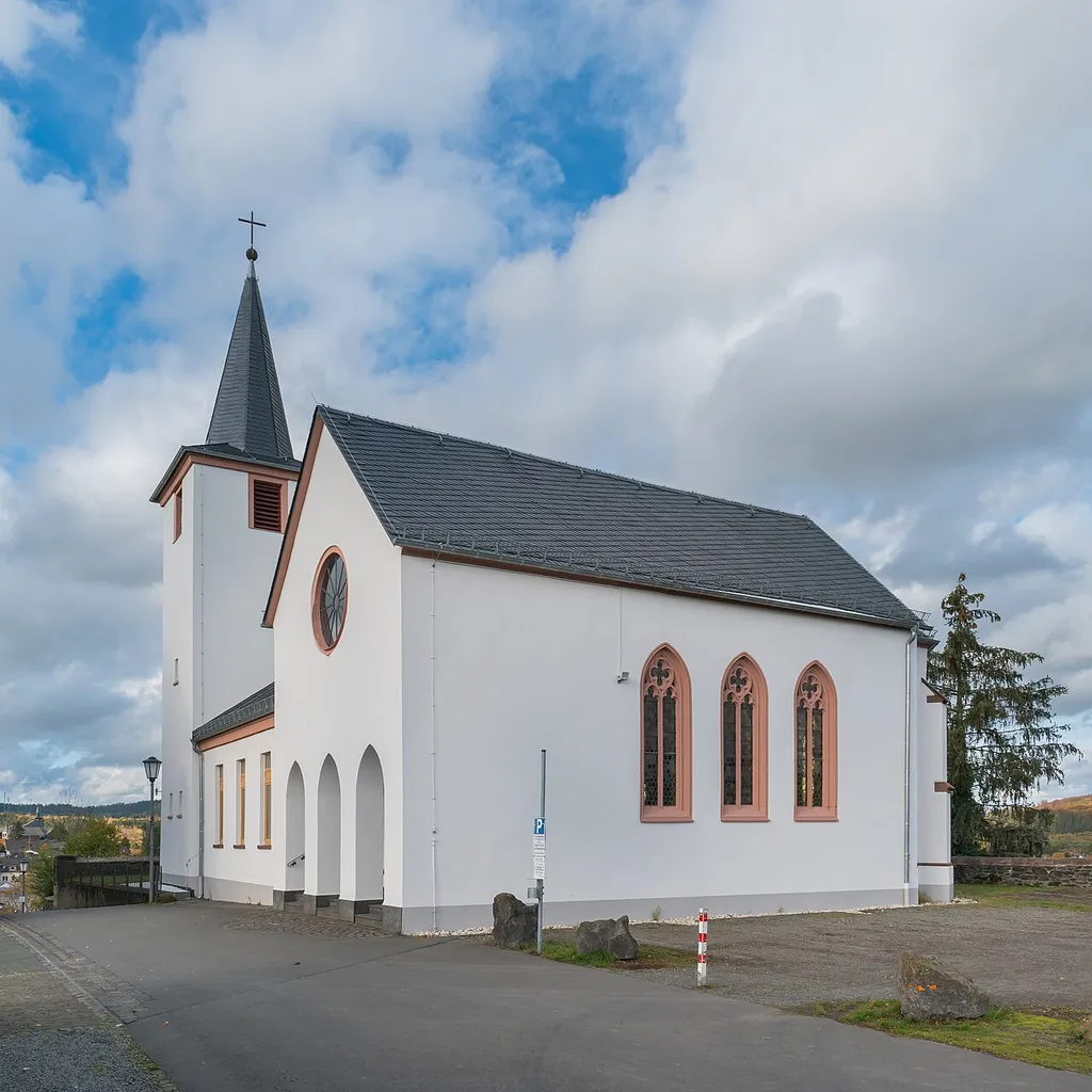 Protestant church in Daun, Rhineland-Palatinate, Germany